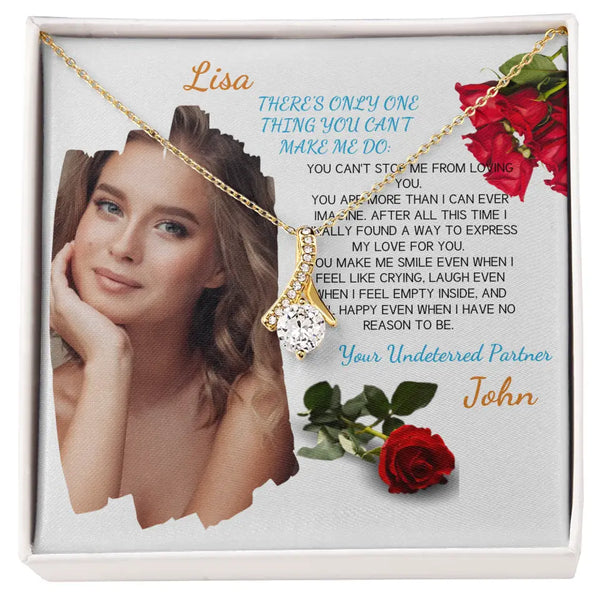 Alluring Beauty Necklace - Fully Customizable Photos and Text