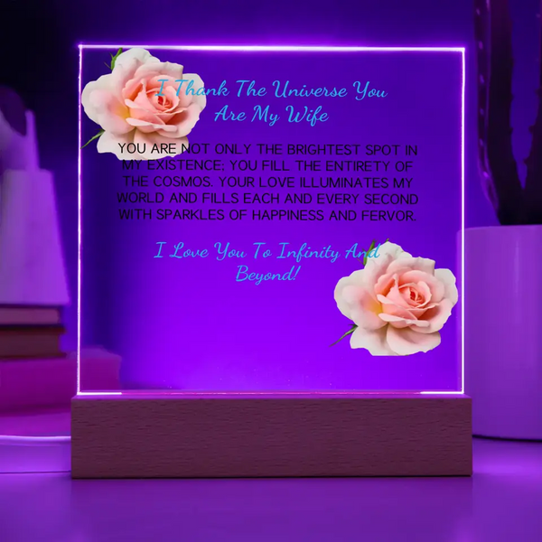 I Thank The Universe You Are My Wife - Customizable Text