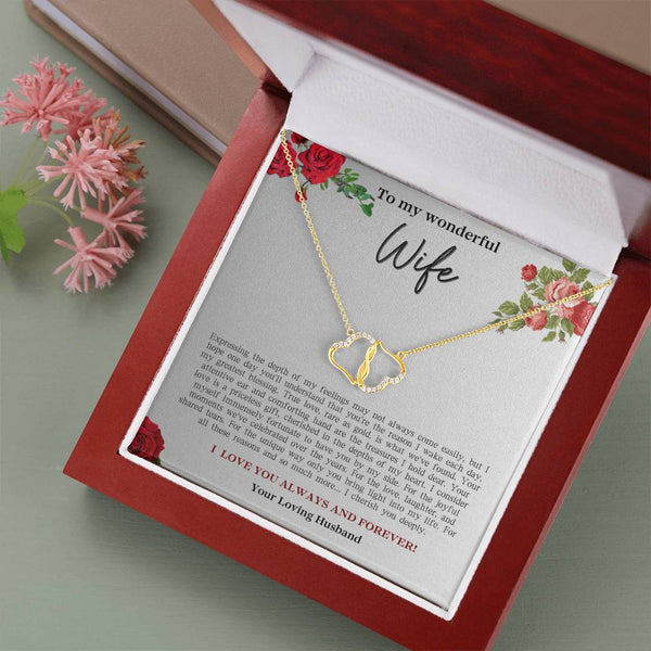 To My Wonderful Wife - Everlasting Love Necklace