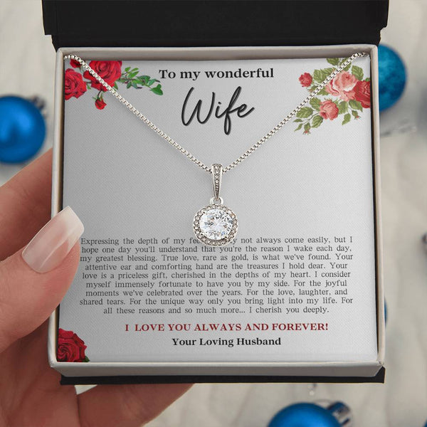 To My Wonderful Wife - Necklace - Eternal Hope Necklace