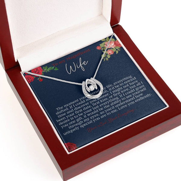 To My Magnificent Wife - Lucky in Love Necklace