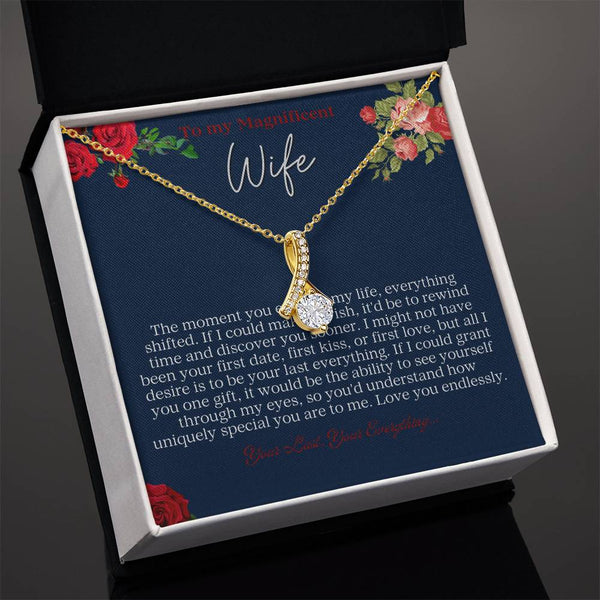 To My Magnificent Wife - Alluring Beauty Necklace